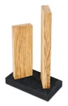 KAI Stonehenge STH-3.3 dub/granit / Blok na nože / magnetický / 4 nože / 18x10x28-30 cm (STH-3.3)