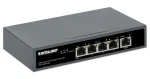Intellinet Switch 5- Port Gigabit High PoE / 4X PoE 802.3bt / 65W / PD uplink / montáž na stenu (561808)