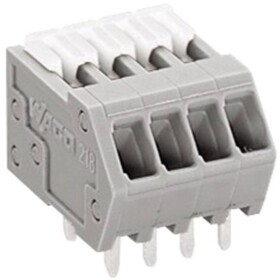 WAGO 218-104 pružinová svorka 0.50 mm² Pólov 4 sivá 1 ks; 218-104