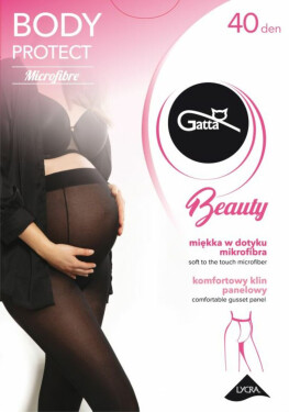 Dámske pančuchové nohavice GB BODY PROTECT - 40 DEN, Mikrovlákno nero 4-L