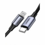 Ugreen 60759 Kábel USB-C (M) - Lightning (M) 1m čierna (6957303867592)