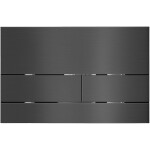 CERANO - Ovládacie tlačidlo splachovania Line k WC modulu Profi - nerezová oceľ - grafit/gun metal CER-8050BD80365