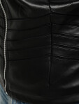 Dámska kožená bunda TY5455 black - FashionStreet XL