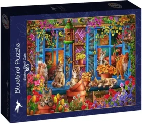 BlueBird Puzzle Parapet s mačkami