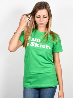 Line Skier Forever green dámske tričko s krátkym rukávom - S