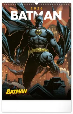 NOTIQUE Nástenný kalendár Batman Dark 2026 / 33 x 46 cm (PGN-35367-L)