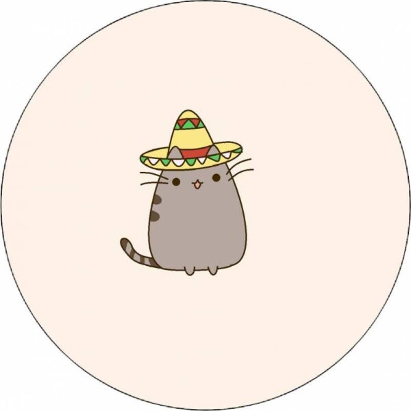 Jedlý papier Pusheen v sombrere 19,5 cm - Pictu Hap - Pictu Hap