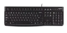 Logitech K120 US čierna / klávesnica / drôtová / USB kábel (920-002508)