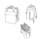 Batoh na notebook Reisenthel Allday Backpack M Twist Berry