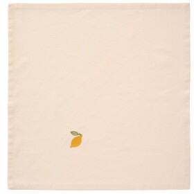 Ib Laursen Látkový obrúsok s výšivkou Summer Vibes Lemon