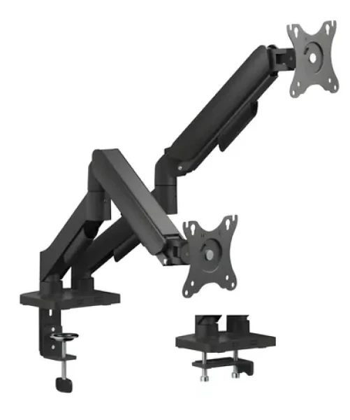 ESTUFF Dual Gas Spring Monitor Mount / Stolové rameno pre dva monitory / plynová pružina (GLB227012)