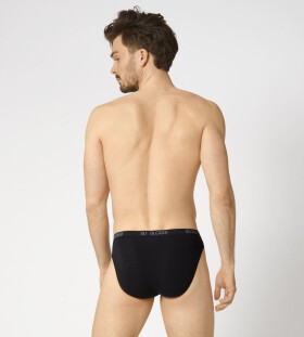 Pánske slipy sloggi men Basic Mini - čierne - SLOGGI BLACK 4