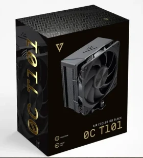 Modecom Volcano 0C T101 čierna / Chladič CPU / 4X heatpipe / 120mm vetrák PWM / TDP 190W (MC-C-T101-AS0-B)