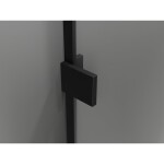 MEXEN/S - Lunar L Duo sprchovací kút dvere krídlové 120 x 115, transparent, čierna 834L-120L-115P-70-00