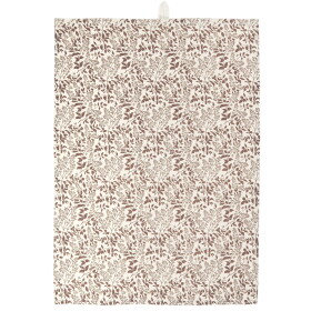 IB LAURSEN Utierka Emilia Milky Brown Leaf Pattern