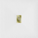 MEXEN/S - Hugo sprchová vanička SMC 100 x 100, biela, krytka zlatá 42101010-G