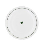 Eulenschnitt Porcelánový tanier Heart Ø 20,4 cm – green