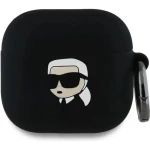 Karl Lagerfeld 3D Logo NFT Karl Head Silikónové Puzdro pre AirPods 4 Black (57983124125)