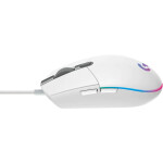 Logitech G102 Lightsync biela / drôtová herná myš / 8000 DPI / 6 tlačidiel / RGB Lightsync (910-005824)