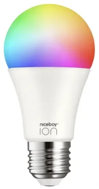 Niceboy ION SmartBulb RGB E27 9W (1 ks) / LED RGB / E27 / 9W / 470 lm / 2700-6500K / Wi-Fi (SC-E27)