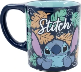 STOR Hrnček keramický s protišmykovým dnom 295 ml Stitch (75888)