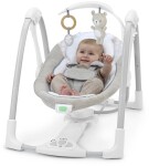 INGENUITY Hojdačka konvertibilná s adaptérom vibrujúca s melódiou Wynn™ 2v1, 0m+ do 9 kg