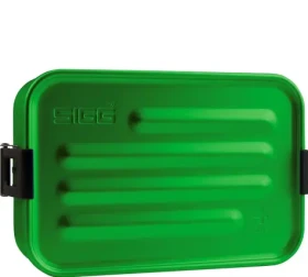 SIGG Metal Box Plus S zelená / Olovrantový box / Hliník / 17 x 11.7 x 6 cm (8697.30)