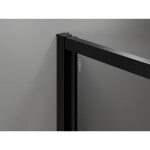 MEXEN/S - Exo sprchovací kút dvere krídlové 80 x 90, transparent, čierna 814-080-090-70-00