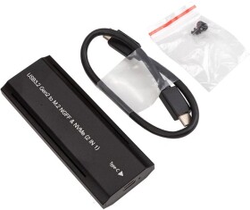 Extra Digital Ultra M.2 PCIe NGFF/NVMe SSD dėklas USB3.2, 20Gbps, RGB