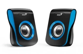 Genius SP-Q180 čierno-modrá / 2.0 / 6W / USB napájanie / ovládač hlasitosti / 3.5 mm jack (31730026403)