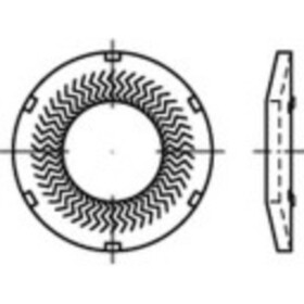 Podložky pérové 12 mm 24.25 mm nerezová ocel A4 500 ks Alstertaler Schrauben & Präzisionsteile 1069910; 1069910