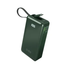 SBS 10000 mAh zelená / Powerbanka / USB-C (TTBB10000LCDTCPD20G)