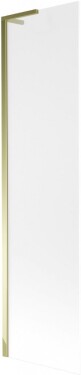 MEXEN/S - Next L vaňová zástena FIX 60 x 150, dekor, zlatá 895-060-000-03-30-50