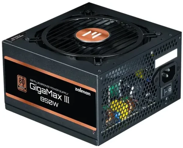 Zalman ZM850-GV3 čierna / Zdroj / 850W / ATX 3.0 / 80+ Bronze / semimodulárne (ZM850-GV3)