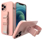 Hurtel Rope Case ružová / Kryt / XIAOMI POCO X3 NFC / gél s pútkom a retiazkou