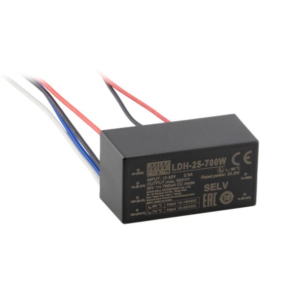 MEAN WELL LDH-25-500W LED driver 0.5 A 12.5 - 50 V; LDH-25-500W