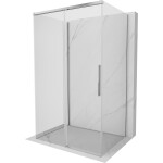 MEXEN/S - Rox-3S sprchovací kút 3 stenný, posuvný 160 x 85, transparent, chróm 8C2-160-085-01-00-3S