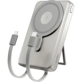 Spello ForcePack 4v1 SP75 10000mAh strieborná / Powerbanka / 3x USB-C / 1x Lightning / Qi2 (9915102700003)