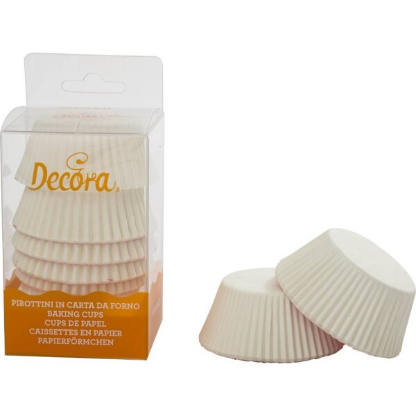 Košíčky na muffiny biele 75 ks 5x3,2 cm - Decora - Decora