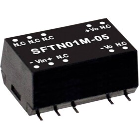 MEAN WELL SFTN01L-12 DC / DC menič napätia, modul 84 mA 1 W Počet výstupov: 1 x; SFTN01L-12
