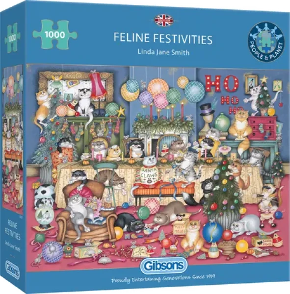 GIBSONS Puzzle Mačacie sviatky