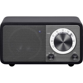 Sangean WR-7 Genuine Mini A500411 stolný rádio, FM, Bluetooth, možné znovu nabíjať, čierna; A500411