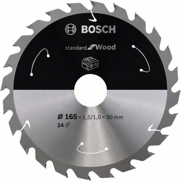 Bosch Accessories Bosch Power Tools 2608837688 tvrdokovový pílový kotúč 165 x 30 mm Počet zubov (na palec): 24 1 ks; 2608837688