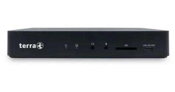 TERRA Dockingstation 810 čierna / Dokovacia stanica / USB-C / Triple 4K / 135W napájací adaptér / RJ45 (TERRA MOBILE DOCKING 810)