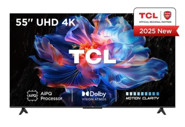 55" TCL 55V6C Metalická / Televízia / 4K UHD / Google TV / HDR10+ / Wi-Fi / LAN / 20W repro (55V6C)