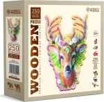 Wooden City Drevené puzzle Módny jeleň