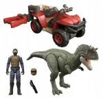 Mattel Figúrka Jurský svet JKG91 Dinosaurus a terénne vozidlo