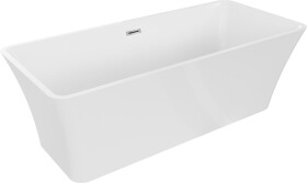 MEXEN/S - Tonia vaňa voľne stojaca 170 x 75, biela, sifón a prepad chróm 52171707500-01