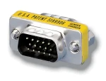 Equip Gender adaptér VGA HD15 M/M strieborná / Redukcia / pozlátené kontakty / 9 g (124320)