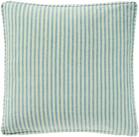 Ib Laursen Povlak na sedák Linea / Light Green blue stripes 45 x 45 cm